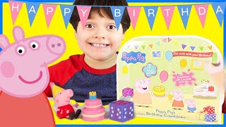 Peppa Pigs Birthday Countdown Surprise Toys [upl. by Leummas615]