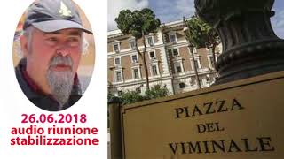 26062018 Riunione al Viminale su stabilizzazione precari  audio Brizzi Conapo [upl. by Wolfram]