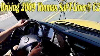 Driving 2009 Thomas SafTLiner® C2 with MercedesBenz OM926LA Engine BUS 0803 [upl. by Nylahsoj]