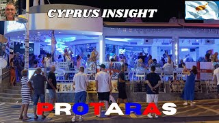 Protaras Cyprus Walking the Strip in the England Game  Great Atmosphere [upl. by Rehpetsirhc]