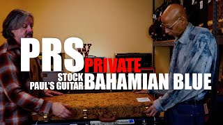 PRS PRIVATE STOCK PAUL’S GUITAR BAHAMIAN BLUE  Wild West Guitar Talk 2021 [upl. by Acim]