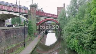 Manchester Deansgate Knott Mill Station And Bridgewater Canal UK [upl. by Tonl955]