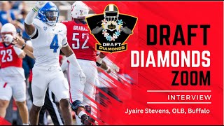 Jyaire Stevens OLB Buffalo  2024 NFL Draft Prospect Zoom Interview [upl. by Gerry256]