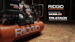 RIDGID TriStack OilFree Air Compressor [upl. by Nalor]