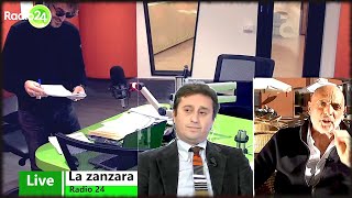 David Parenzo in tv attacca Paolo Brosio  La Zanzara 4112021 [upl. by Yattirb]