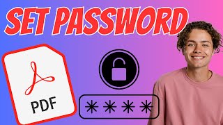 How to Password Protect PDF File  Set Password on PDF [upl. by Esinej331]