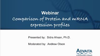 Comparison of Protein and mRNA expression profiles [upl. by Defant409]