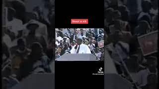 Peter Mokaba chanting at Hanis funeral service at FNB stadium in 1993 [upl. by Obmar]