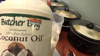 Melting and Storing Coconut Oil for HP Soap [upl. by Burney646]