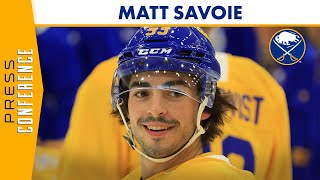 quotIve Been Waiting All Summerquot  Buffalo Sabres Matt Savoie At Prospects Camp [upl. by Jarid]