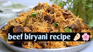 beef biryani recipe 🤤🌸subscribe like shere comment [upl. by Marybella]