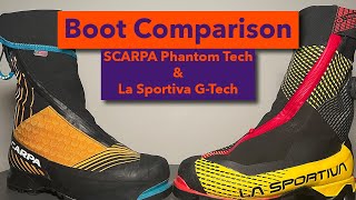 SCARPA Phantom Tech amp La Sportiva GTech Comparison [upl. by Learrsi]