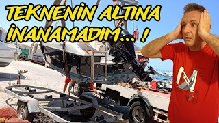 TEKNEMÄ°N ALTI NE BÃ–YLEEE  TEKNE KARA BAKIMINI Ä°LK KEZ KENDÄ°M YAPTIM [upl. by Cecelia369]