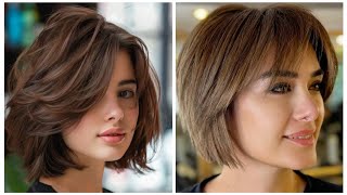 New short haircut style girl 2024trending highlights hair colour best short haircut ideas [upl. by Otila]