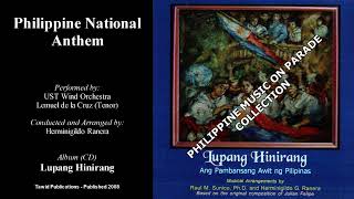 Lupang Hinirang  UST Wind Orchestra [upl. by Brandais]