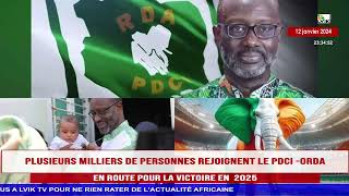 🔴DIRECT DES MILLIERS DIVOIRIENS SEMPRESSENT POUR REJOINDRE LE PDCI RDA CAN MOROSE [upl. by Isidro820]