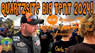 Quartzsite 2024 Big Tent Day 1  WalkThru Vendors amp Food [upl. by Dunning]