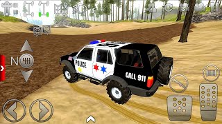 Offroad Car Mud Driving Dirt Police Car Speed Racing IOS Gameplay [upl. by Gorlicki]