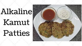 Kamut Patties Dr Sebi Alkaline Electric Recipe [upl. by Anawahs]