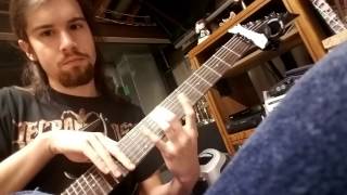 How to play fast Harmonics on guitar Alkaloid quotCthulhuquot style [upl. by Aneelak]