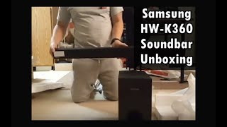 Samsung HWK360 Soundbar Unboxing [upl. by Naved]