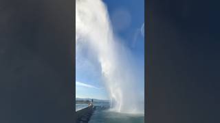 Beautiful Jet d’Eau in Geneva [upl. by Peadar170]