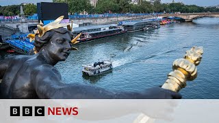 Paris 2024 Olympics Men’s triathlon postponed over poor water quality  BBC News [upl. by Annekam]