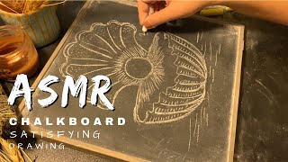 ASMR chalkboardchalkboard soundreally satisfying and relaxing sound [upl. by Rahsab]