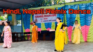 Hindi  Nepali Remix Dance cover Dance  Learning Zone School [upl. by Paehpos]