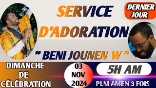 SERVICE D’ADORATIONBENI JOUNEN WHAMAN PÈDI BATAYCÉLÉBRATIONPLM AMEN 3 FOIS [upl. by Jecho]