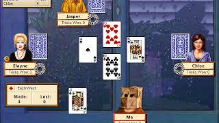 Euchre Hoyle Card Games 2003 Basic concept of bidding explained [upl. by Erreit]