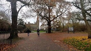 London cycling  beautiful morning through Clissold Park Stoke Newington and Hackney [upl. by Stanwin523]