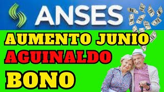 380000 JUNIO 2024  Aumento  Aguinaldo  Bono anses noticiasanses tramitesanses [upl. by Eenaj374]