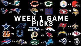 Week 1 NFL Game Picks [upl. by Ateekan]