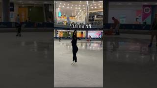 Scratch spin 🌪️✨ figureskating iceskating scratchspin [upl. by Ciardap]