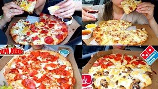 Twilight asmr PIZZA 🍕😍1 COMPILATION  pepperoni cheesepineapple pizza  Mukbang satisfying [upl. by Arvin614]