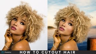 How to Cutout Hair Without Fringing in Photoshop  Hair Masking Easy amp Fast [upl. by Enasus775]