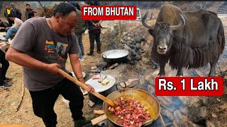 Cooking YAK Meat  Losar Picnic Party With Monpa Tribe of Arunachal Pradesh [upl. by Grantham]