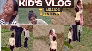 देखिये बच्चे कैसे VLOGS बनाते हैं  Kids Vlog  Village Agriculture  Village Lifestyle  Vlogs [upl. by Terrye]