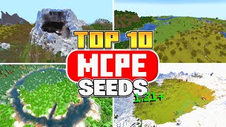 Top 10 BUILDING SEEDS For Minecraft Bedrock 121 [upl. by Kong]