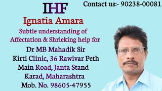 Ignatia Amara Dr MB Mahadik Sir homoepathy Ignatia Affectation Shriek ihf 25 October 2024 [upl. by Sedecrem250]