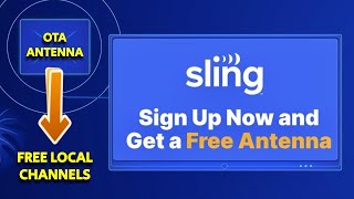 Watch Your Local Channels with a FREE Antenna from Sling TV [upl. by Llerrit677]