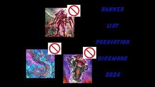 Banlist Prediction Dicembre 2024 [upl. by Eerehc]