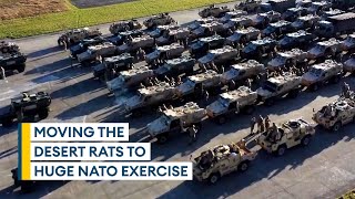 Mammoth task of moving hundreds of Army vehicles for huge Nato exercise [upl. by Krystin]