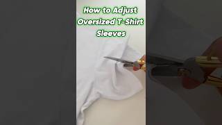 How to Adjust Oversized TShirt Sleeves sewingtips sewing [upl. by Rodriguez]