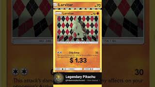 TOP RARE CARD LARVITAR POKEMON pokemon tcgshorts tcgfamily pokemongo pokémon vstars vmax [upl. by Nilat]