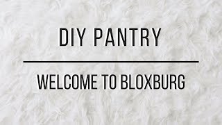 How to make a pantry  Bloxburg  ROBLOX [upl. by Barkley]