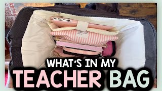 WHATS IN MY TEACHER BAG 2023  Teacher Essentials [upl. by Eirrac]