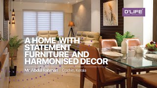 Modern Apartment Interior Design at TATA Tritvam Kochi  DLIFE Home Interiors [upl. by Llennehc]