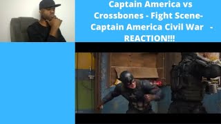 Captain America vs Crossbones  Fight Scene Captain America Civil War 2016 REACTION [upl. by Rolando268]